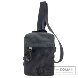 Gucci Nexus Sling Bag black GG canvas shoulder zip pocket